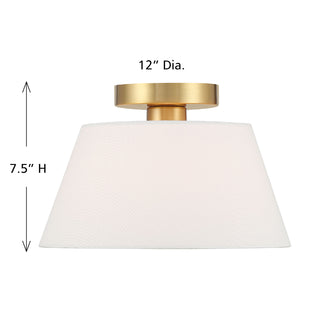 1-Light Ceiling Light in Natural Brass
