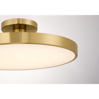 Thayer 1-Light LED Ceiling Light in Warm Brass