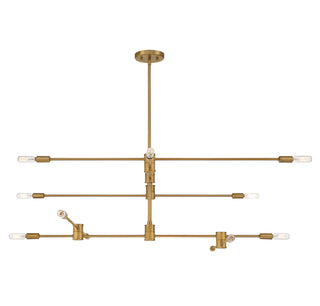 Lyrique 12-Light Chandelier in Warm Brass