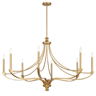 Preserve 8-Light Chandelier in Warm Brass