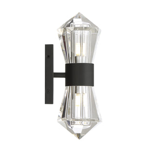 Dryden 2-Light LED Wall Sconce in Matte Black