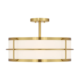 Chauncey 4-Light Ceiling Light in Warm Brass
