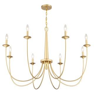 Stonecrest 8-Light Chandelier in French Gold