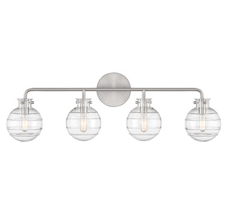 Mason 4-Light Bathroom Vanity Light in Satin Nickel