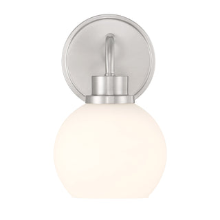 1-Light Wall Sconce in Brushed Nickel