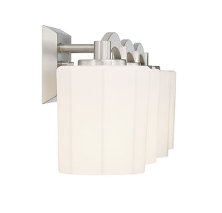 Whitney 4-Light Bathroom Vanity Light in Satin Nickel