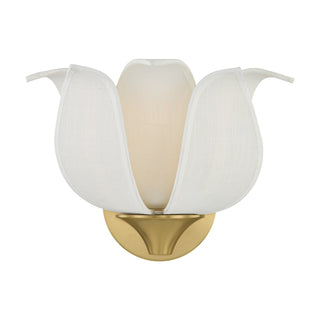 Elsie 1-Light Wall Sconce in Warm Brass by Breegan Jane