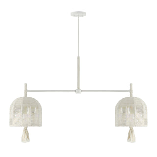 Lunara 6-Light Chandelier in Cotton by Breegan Jane