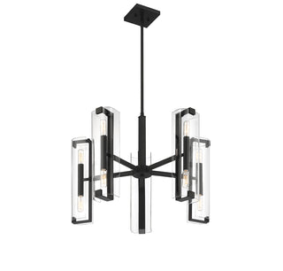 Winfield 10-Light Chandelier in Matte Black