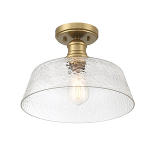 1-Light Ceiling Light in Natural Brass