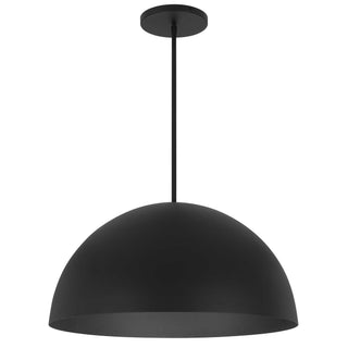 Half Round Pendant  Sand Black