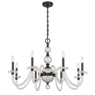 Aragon 8-Light Chandelier in Mediterranean Bronze