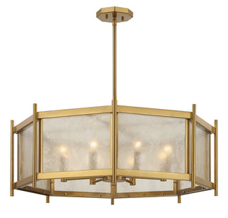 Jacobs 8-Light Chandelier in Warm Brass