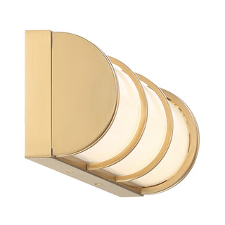 Harper LED Bathroom Vanity Light in Warm Brass