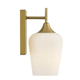 Octave 1-Light Wall Sconce in Warm Brass