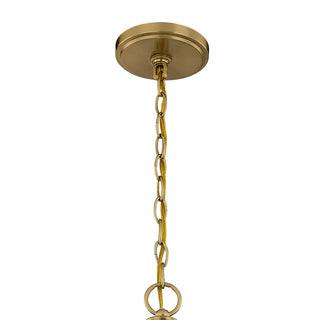 Octave 5-Light Chandelier in Warm Brass