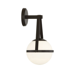 Polson 1-Light Wall Sconce in Matte Black