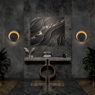 Eclispe 18 Inch Outdoor Wall Sconce in Sand Black Finish