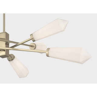 Leland 8-Light Chandelier in Noble Brass by Dann Foley