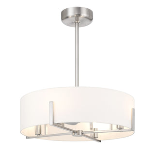 Mansell 4-Light Fan D'Lier in Satin Nickel