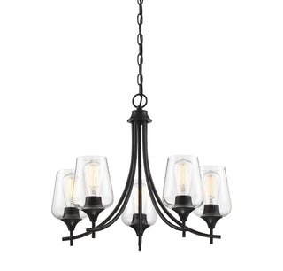 Octave 5-Light Chandelier in Black