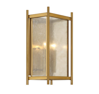 Jacobs 2-Light Wall Sconce in Warm Brass