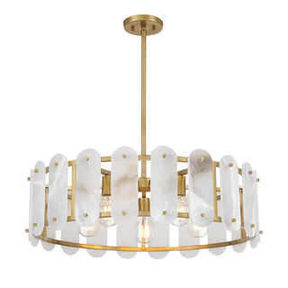 Antolini 5-Light Pendant in Warm Brass