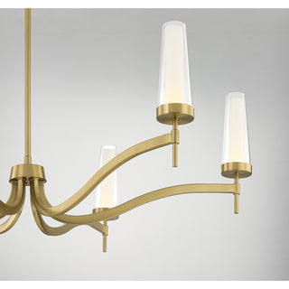 Butler 6-Light Chandelier in Warm Brass