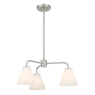 Blair 3-Light Chandelier in Satin Nickel