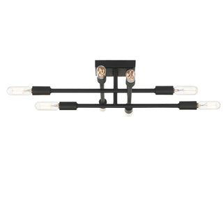 Lyrique 8-Light Ceiling Light in Matte Black