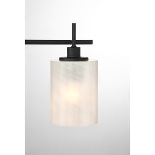 3-Light Bathroom Vanity Light in Matte Black
