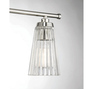 Chantilly 3-Light Bathroom Vanity Light in Polished Nickel
