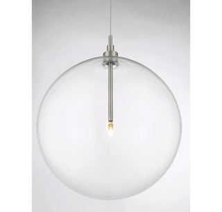 1-Light Pendant in Brushed Nickel