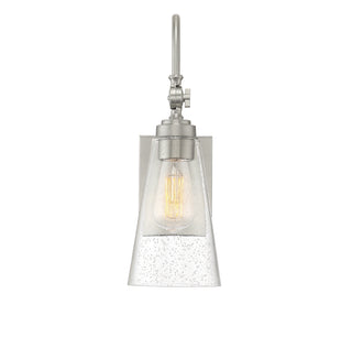 York 1-Light Adjustable Wall Sconce in Satin Nickel