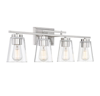 Calhoun 4-Light Bathroom Vanity Light in Satin Nickel