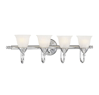 Brunswick 4-Light Bathroom Vanity Light in Chrome