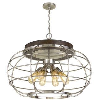 60W x 8 Liberty Metal Chandelier