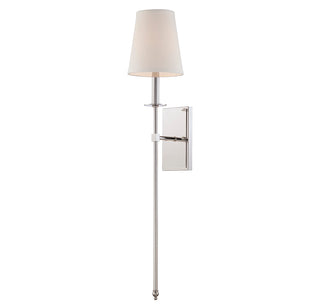 Monroe 1-Light Wall Sconce in Polished Nickel