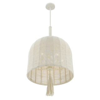 Lunara 5-Light Pendant in Cotton by Breegan Jane