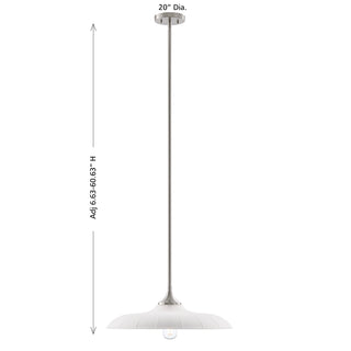 Hadley 1-Light Pendant in Satin Nickel