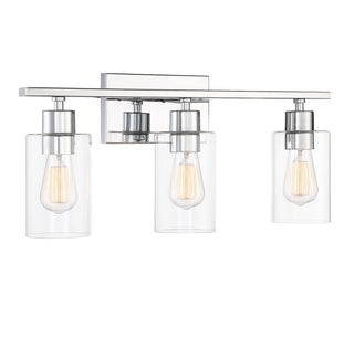 Lambert 3-Light Bathroom Vanity Light in Polished Chrome