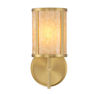 Camden 1-Light Wall Sconce in Warm Brass