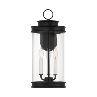 Englewood 3-Light Outdoor Wall Lantern in Matte Black
