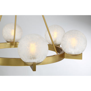 Darien 6-Light Chandelier in Warm Brass