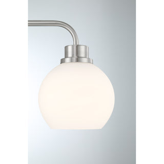 3-Light Bathroom Vanity Light in Brushed Nickel