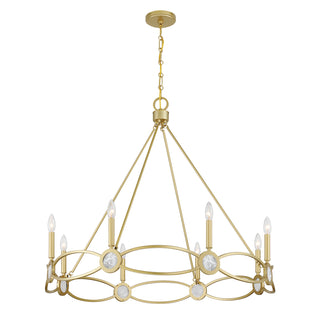 Minette 8-Light Chandelier in Spun Gold
