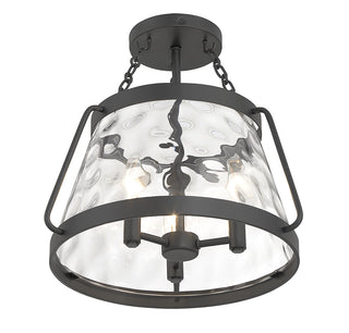 Crawford 3-Light Ceiling Light in Matte Black