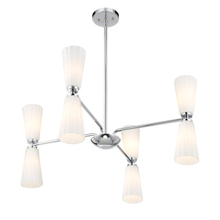 8-Light Chandelier in Chrome