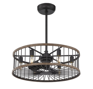 Kona 6-Light Fan D'Lier in Sapele