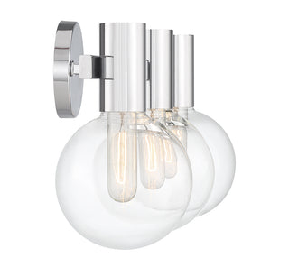 Wright 3-Light Bathroom Vanity Light in Chrome